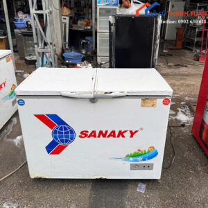 Tủ Đông Sanaky Cũ 230L 2 Cánh Làm Lạnh Sâu Giá Tốt