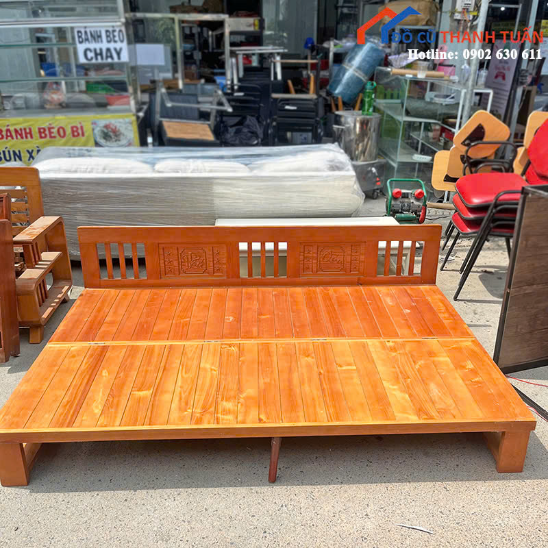 z6866399721299_0e594f60486937eac43e183f0f190509 Bộ Trường Kỷ Cũ Gỗ Tự Nhiên 1M9 Kiểu Gấp Mở Tiện Dụng