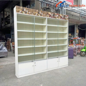 Tủ Trưng Bày Cũ 2M3 Cửa Lùa Có Đèn Led Sang Trọng