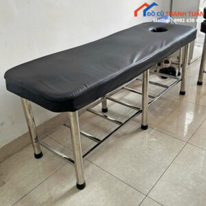 Giường Massage Cũ Bọc Da Màu Đen Thanh Lịch