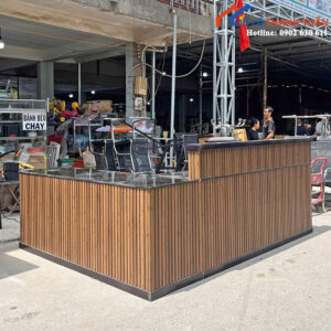 Quầy Lễ Tân Cũ Mặt Đá Chữ L Hiện Đại (Nhiều Mẫu)