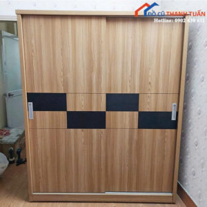 Tủ Quần Áo Cũ 1M6x1M95 Có 2 Cửa Lùa Tiện Lợi