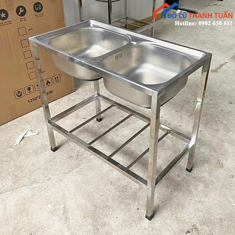z6896166370793_35c9e27c5a0453ee990ac73cf21a6fcc Bồn Rửa Chén Inox Có Kệ Chắc Chắn Mới 99% (Nhiều Mẫu)