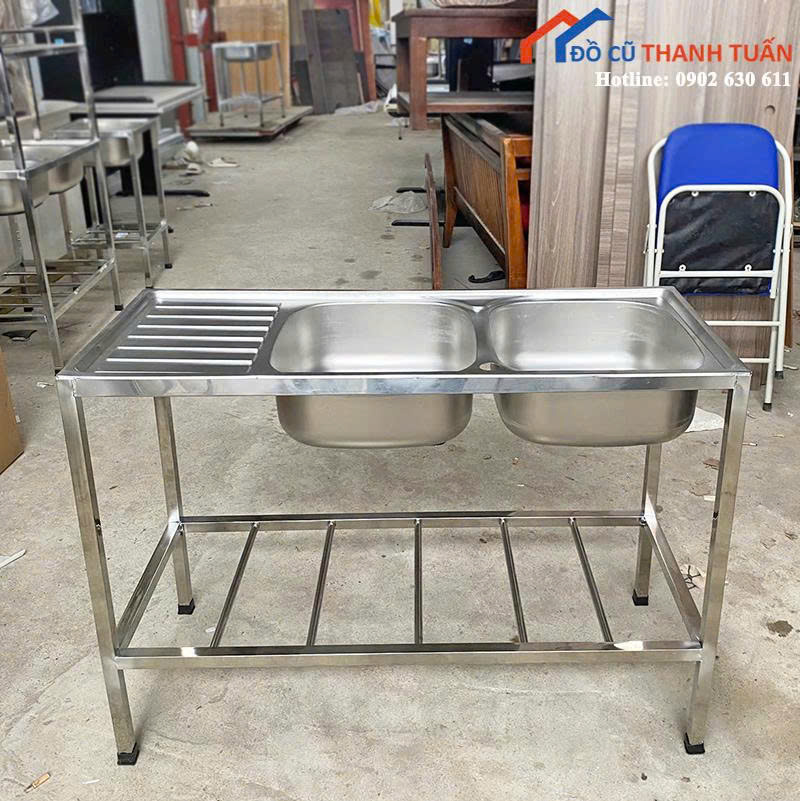 z6896168037391_8b65b7295aa04e830eedfdf7c919c495 Bồn Rửa Chén Inox Có Kệ Chắc Chắn Mới 99% (Nhiều Mẫu)
