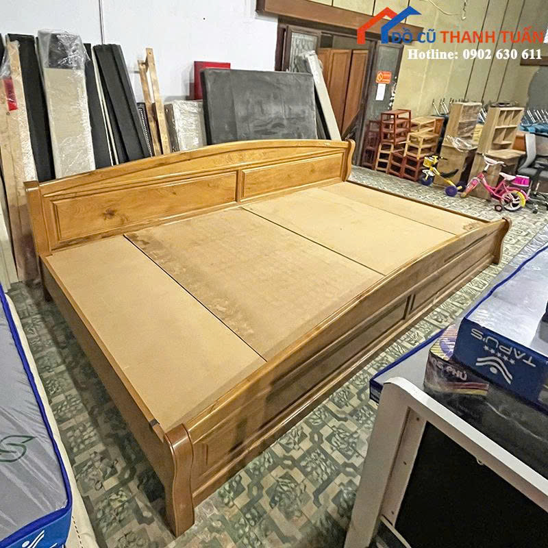 z6896336510321_f89d28d6de2fd85458ee7f88534135d7 Giường Ngủ Gỗ Cũ 3M7 Kiểu Dáng Đơn Giản
