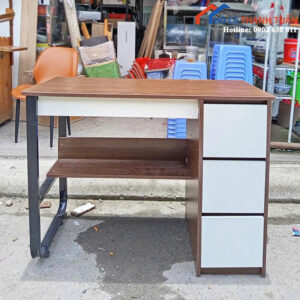 Bàn Làm Việc Cũ 1Mx75CM Có 3 Ngăn Kéo Tiện Lợi