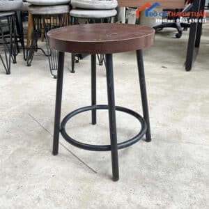 Ghế Cafe Cũ Mặt Gỗ Tròn Hiện Đại (Nhiều Mẫu)