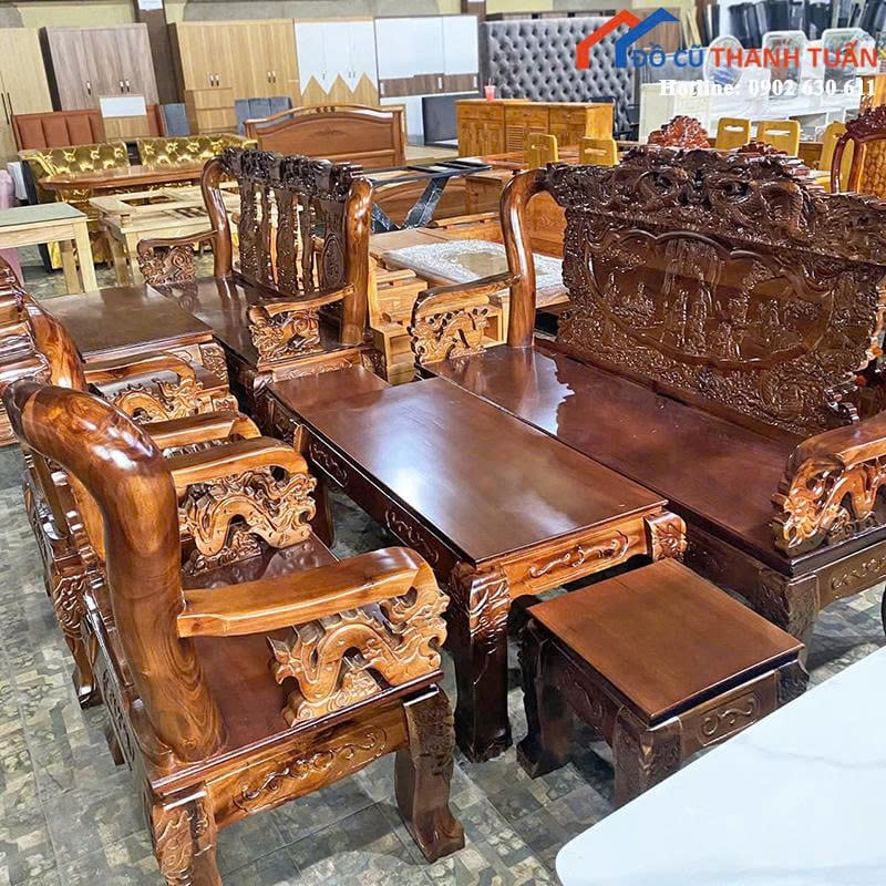 z6903072786601_a1cc1a85c22194723a051a01f8dcd88c Bộ Salon Tràm Tay 10 Bát Tiên Mới 99%