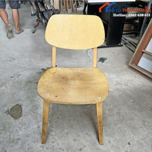 Ghế Cafe Gỗ Cũ Tựa Lưng Cong Giá Rẻ