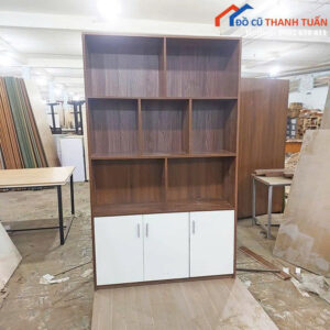 Tủ Hồ Sơ Gỗ 1M2x2M Nhiều Ngăn Mới 99% (Nhiều Mẫu)