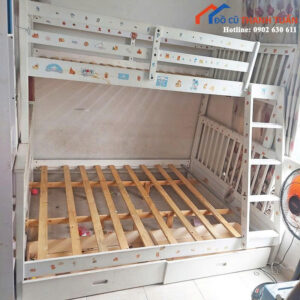 Giường Tầng Cũ 1M96x1M8 Có Bậc Thang An Toàn