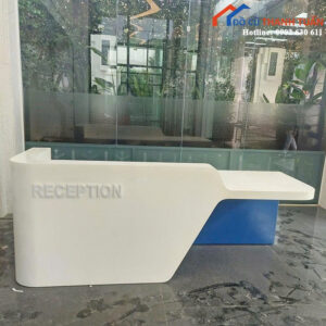 Quầy Lễ Tân Cũ 2M4x75CM Phối Màu Hiện Đại