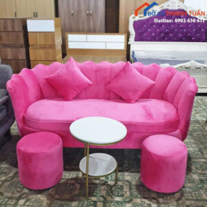 Bộ Sofa 1M8 Dáng Vỏ Sò Đẹp Mắt Mới 99% (Nhiều Mẫu)