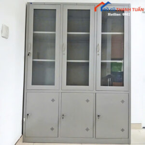 Tủ Hồ Sơ Cũ Cửa Kính Thiết Kế Nhiều Ngăn