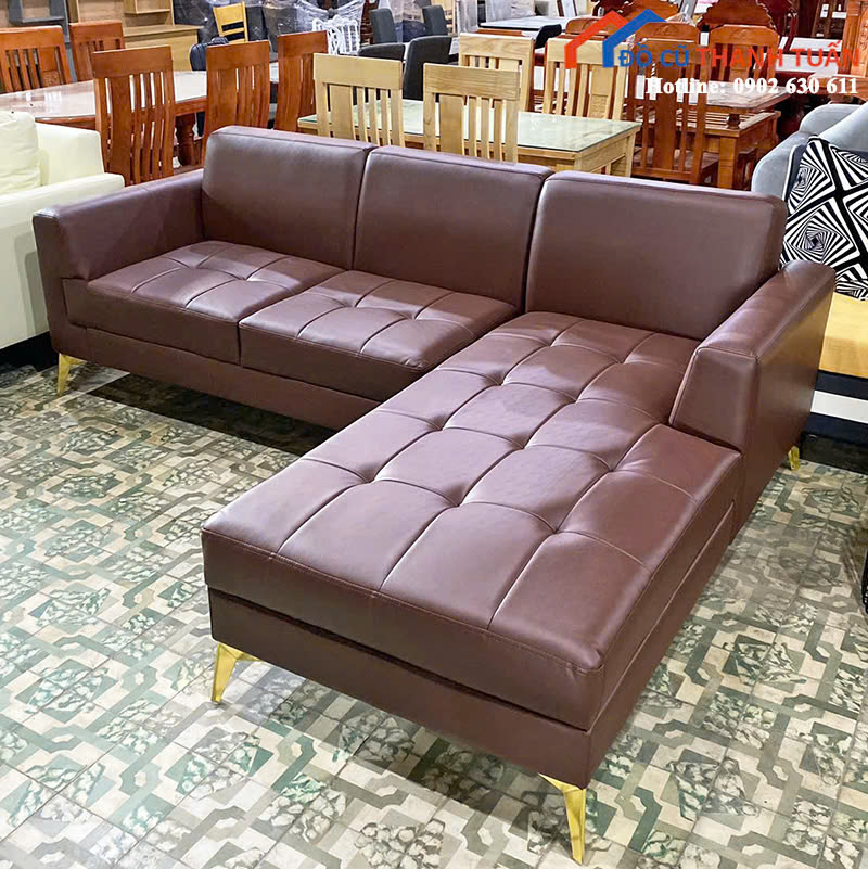 z6936858688767_c488a9f039253d82ff303a1999200734 Sofa Góc Chữ L Màu Nâu Trầm Sang Trọng Mới 99%