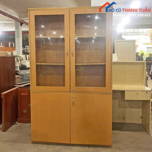 Tủ Hồ Sơ Cũ 1M2x2M Thiết Kế Cửa Kính Giá Rẻ