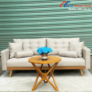 Sofa Chân Gỗ Cao Bọc Đệm Êm Ái Mới 99% (Nhiều Màu)