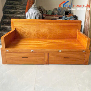 Trường Kỷ Gỗ Gõ Đỏ Tự Nhiên Sang Trọng Mới 99%