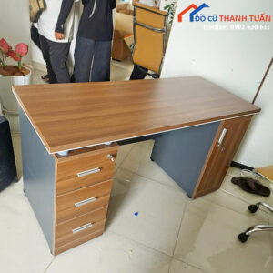 Bàn Làm Việc Gỗ Cũ 1M4x60CM Phối Màu Đẹp Mắt