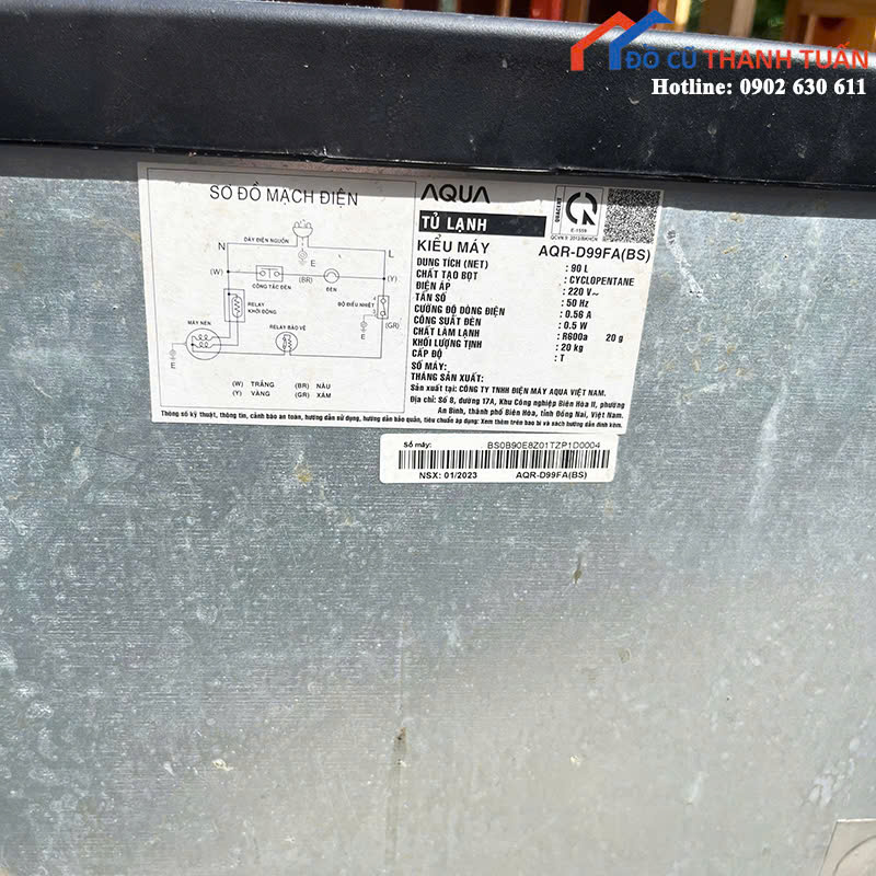 z6957250164829_95e324c84f9c94e7e9051791da4648f4 Tủ Lạnh Aqua Cũ Dung Tích 90L Tiết Kiệm Điện