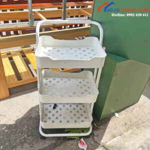 Kệ Nhựa 3 Tầng Cũ Đựng Đồ Gọn Gàng