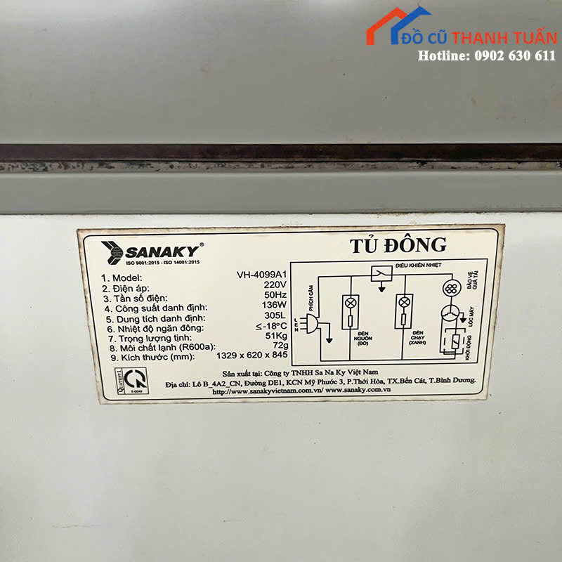 z6988604861523_821ef44d6c11cbca2dfd5300c5f387d2 Tủ Đông Sanaky Cũ 2 Cánh Làm Lạnh Sâu Giá Tốt