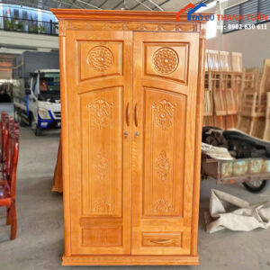 Tủ Quần Áo Gỗ Thiết Kế 2 Cánh Mới 99% (Nhiều Mẫu)