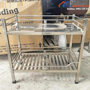 Kệ Inox Cũ Thiết Kế 2 Tầng Chắc Chắn Giá Tốt