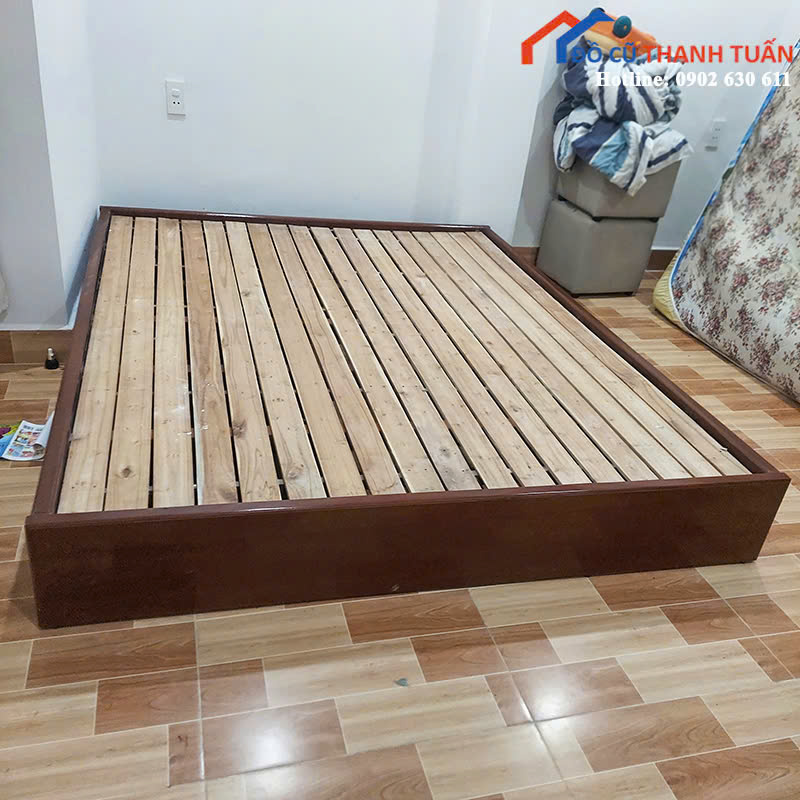 z6971300695062_c1e8b7d72a10d500bc2bc47c9b2bdb85 Giường Ngủ Gỗ Cũ 1M6x2M Thiết Kế Kiểu Nhật