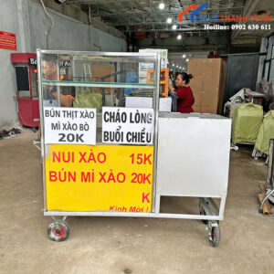 Quầy Bán Hàng Inox Cũ Có Bánh Tiện Di Chuyển