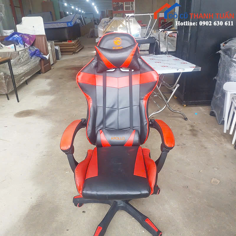 z6974839765310_db9443422587d3f4d008cff8c176571c Ghế Gaming Cũ Apollo Màu Đỏ Đen Nổi Bật