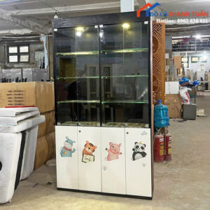 Tủ Trưng Bày Cũ 1M2x2M2 Có Đèn Sang Trọng
