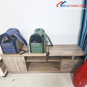 Kệ Tivi Cũ Màu Nâu Vân Gỗ Thiết Kế Đơn Giản