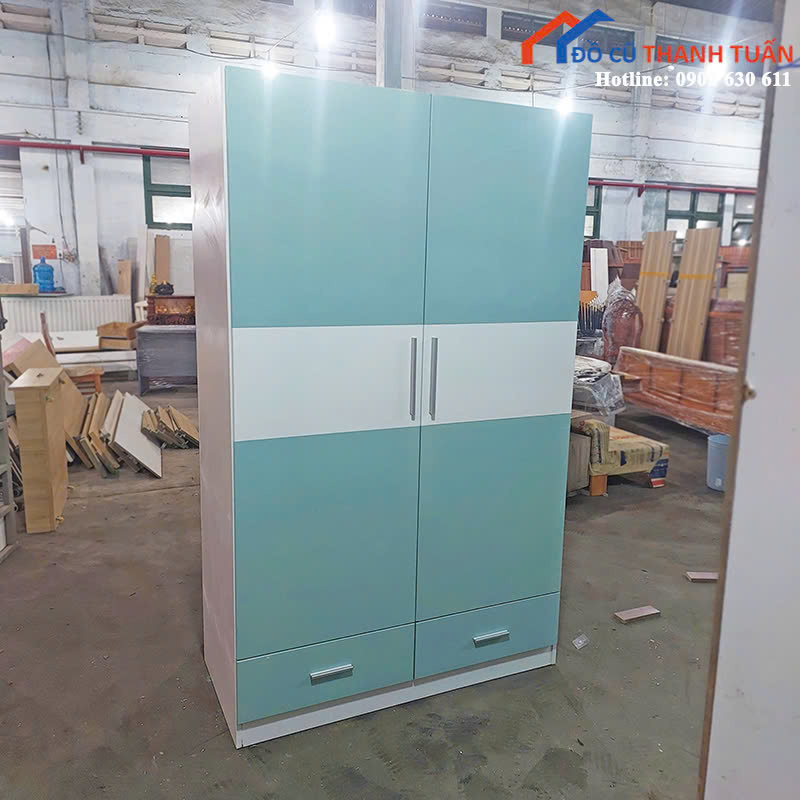 z6991673349955_4c08796e195aeee75436d12888b2f490 Tủ Quần Áo Gỗ Cũ 2M4x2M Màu Sắc Tươi Tắn