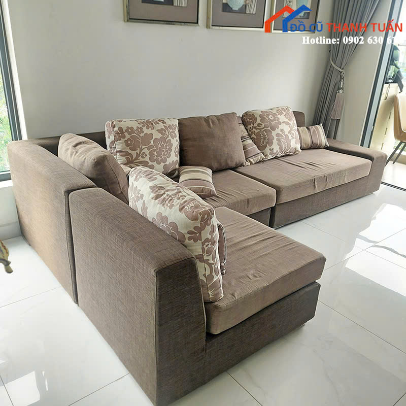 z7002771093867_26461c29c9250fde8daf843c6cfad7d7 Sofa Chilai Góc Chữ L Cũ Bọc Đệm Màu Nâu Êm Ái
