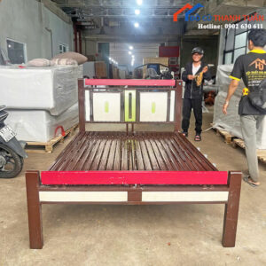 Giường Ngủ Cũ 1M4x2M Phối Màu Đẹp Mắt
