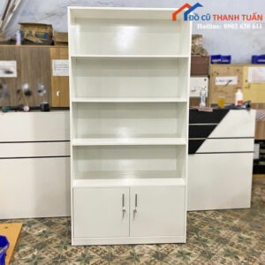 Thanh Lý Tủ Trưng Bày 1Mx2M Màu Trắng Mới 99%