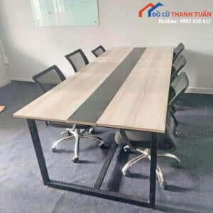 Bàn Họp Cũ 1Mx2M4 Thiết Kế Chân Chữ U Giá Tốt
