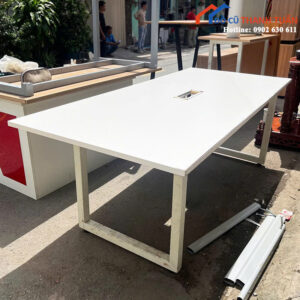 Bàn Họp Cũ 1M2x2M2 Màu Trắng Hiện Đại