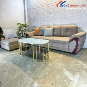 Thanh Lý Bộ Sofa Kèm Đôn Màu Sắc Sang Trọng Mới 99%