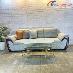 Thanh Lý Sofa Bọc Da Êm Ái Màu Sắc Trang Nhã Mới 99%