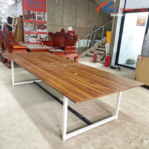 Bàn Họp Cũ 1M2x3M Chân Chữ U Màu Trắng Sang Trọng