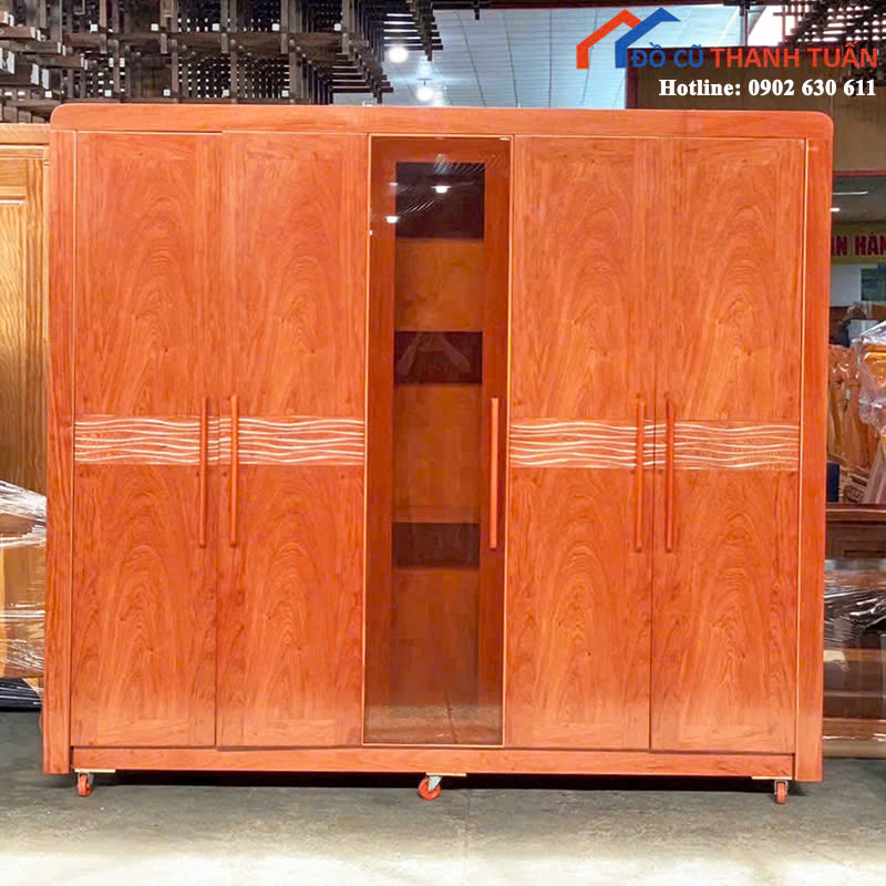z7028725936202_0c79c255ec8891ad1862d7b39a0e506c Tủ Quần Áo Gỗ 4 Cánh Bền Đẹp Mới 99% (Nhiều Mẫu)