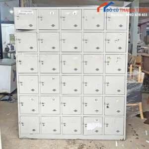 Tủ Locker Cũ 1M5x1M8 Nhiều Ngăn Lưu Trữ Giá Tốt