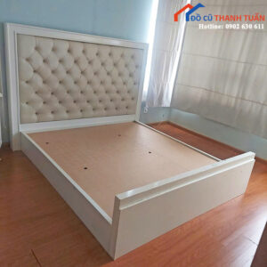 Giường Cũ 1M8x2M Màu Trắng Thiết Kế Hiện Đại