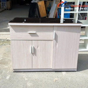 Tủ Bếp Cũ Thiết Kế Nhiều Ngăn Vân Gỗ Hiện Đại