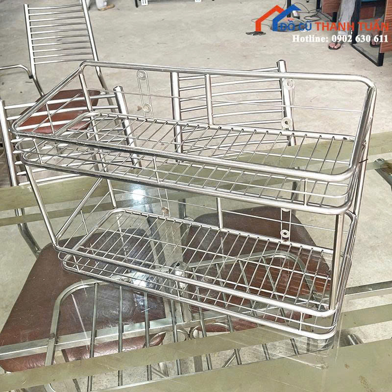 z7055587684796_83cd10f48110dd60c04676a2e9b8f74b Kệ Inox Cũ Thiết Kế 2 Tầng Treo Tường Nhà Bếp