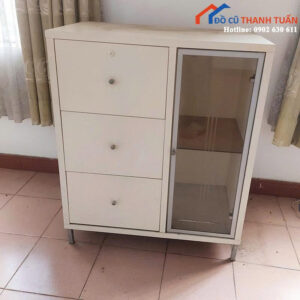 Tủ Đựng Đồ Cũ 80CMx96CM Màu Trắng Thiết Kế Hiện Đại