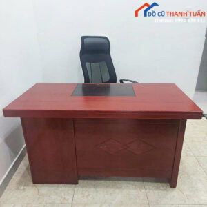 Bộ Bàn Ghế Giám Đốc Cũ Màu Nâu Thiết Kế Sang Trọng