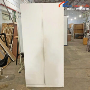 Tủ Quần Áo Cũ 2M1x1M Màu Trắng Thiết Kế 2 Cánh